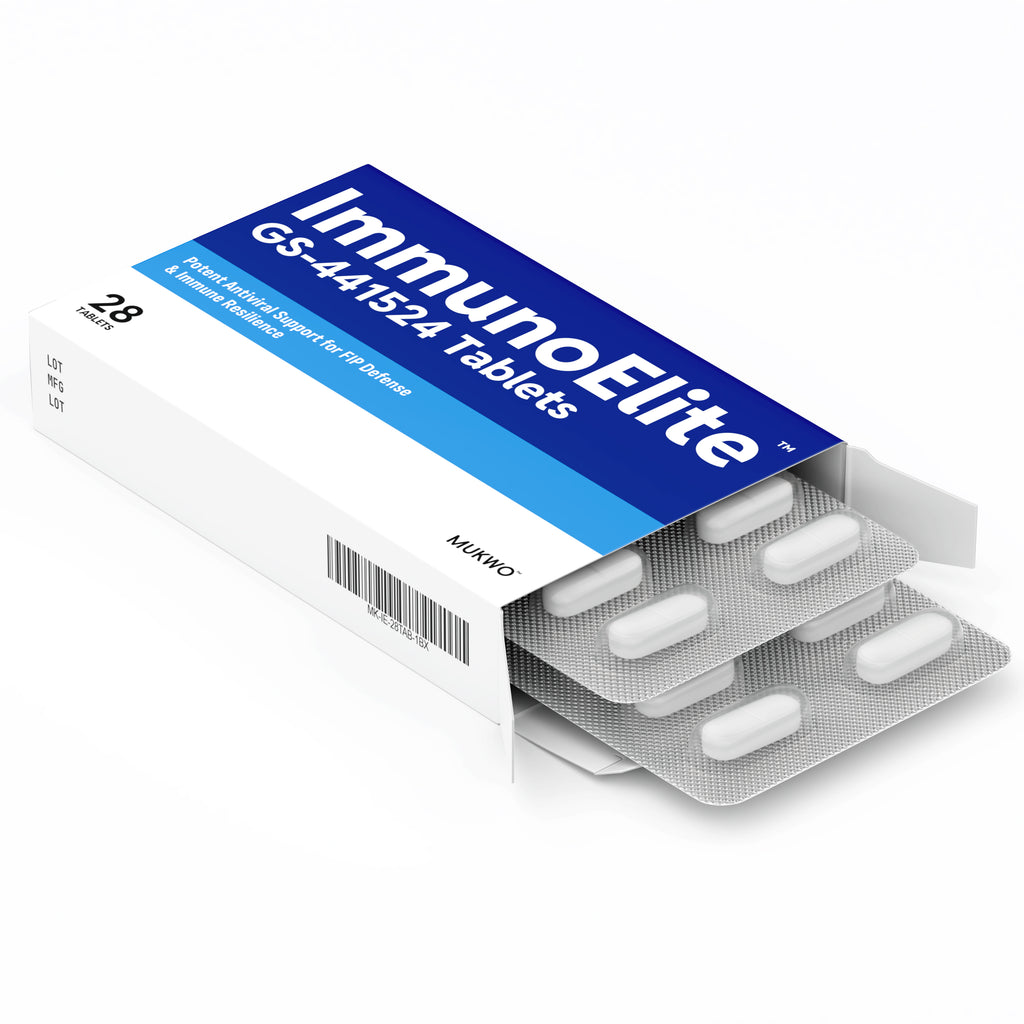 MUKWO ImmunoElite GS-441524 Tablets - Immune & Metabolic Support for Cats