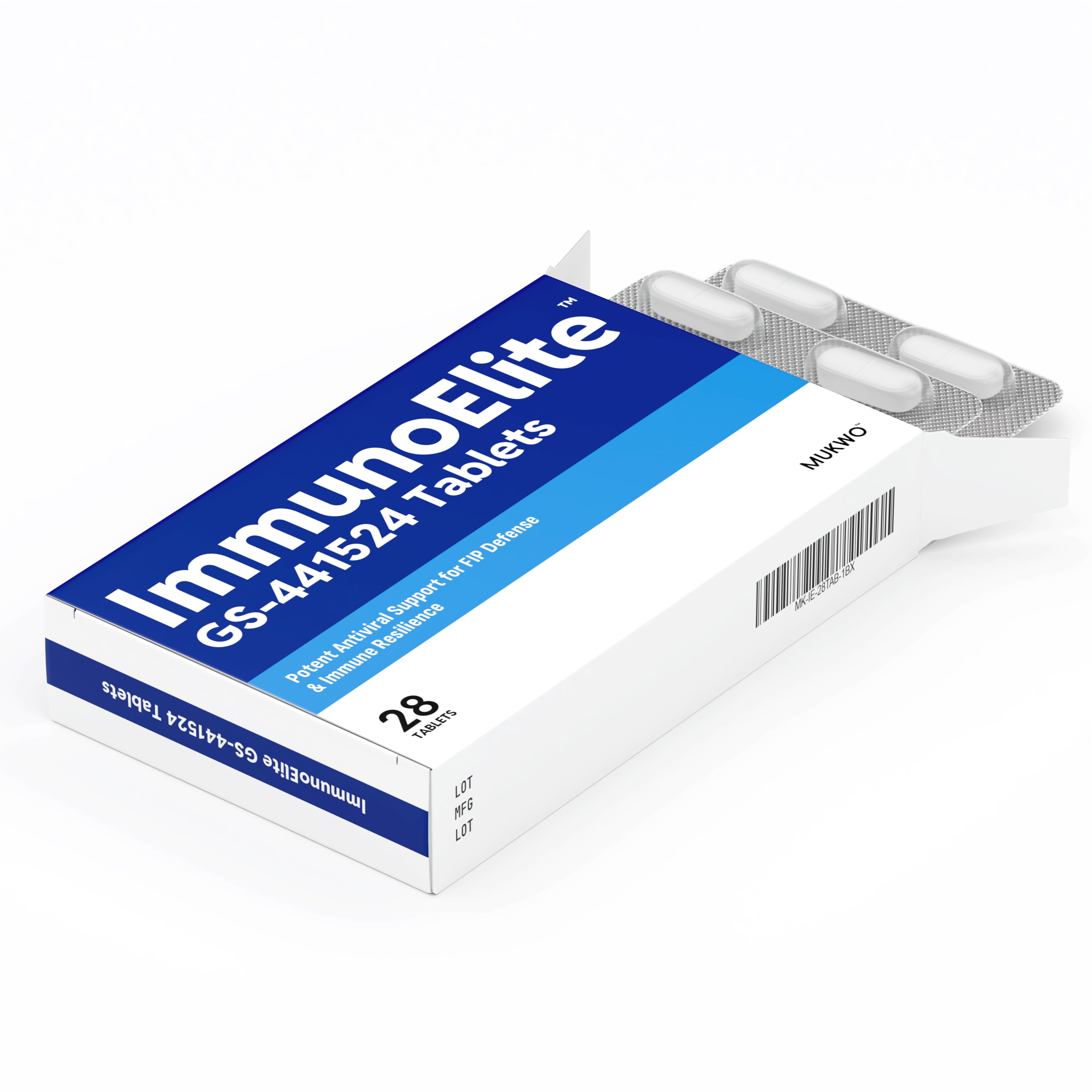 MUKWO ImmunoElite GS-441524 Tablets - Immune & Metabolic Support for Cats